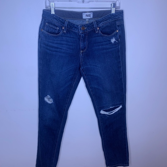 PAIGE Jimmy Jimmy Skinny Elia Destructed Jeans - Picture 2 of 16